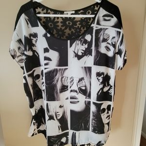 🌌EUC~ Y2K LADIES PHOTO'S TOP